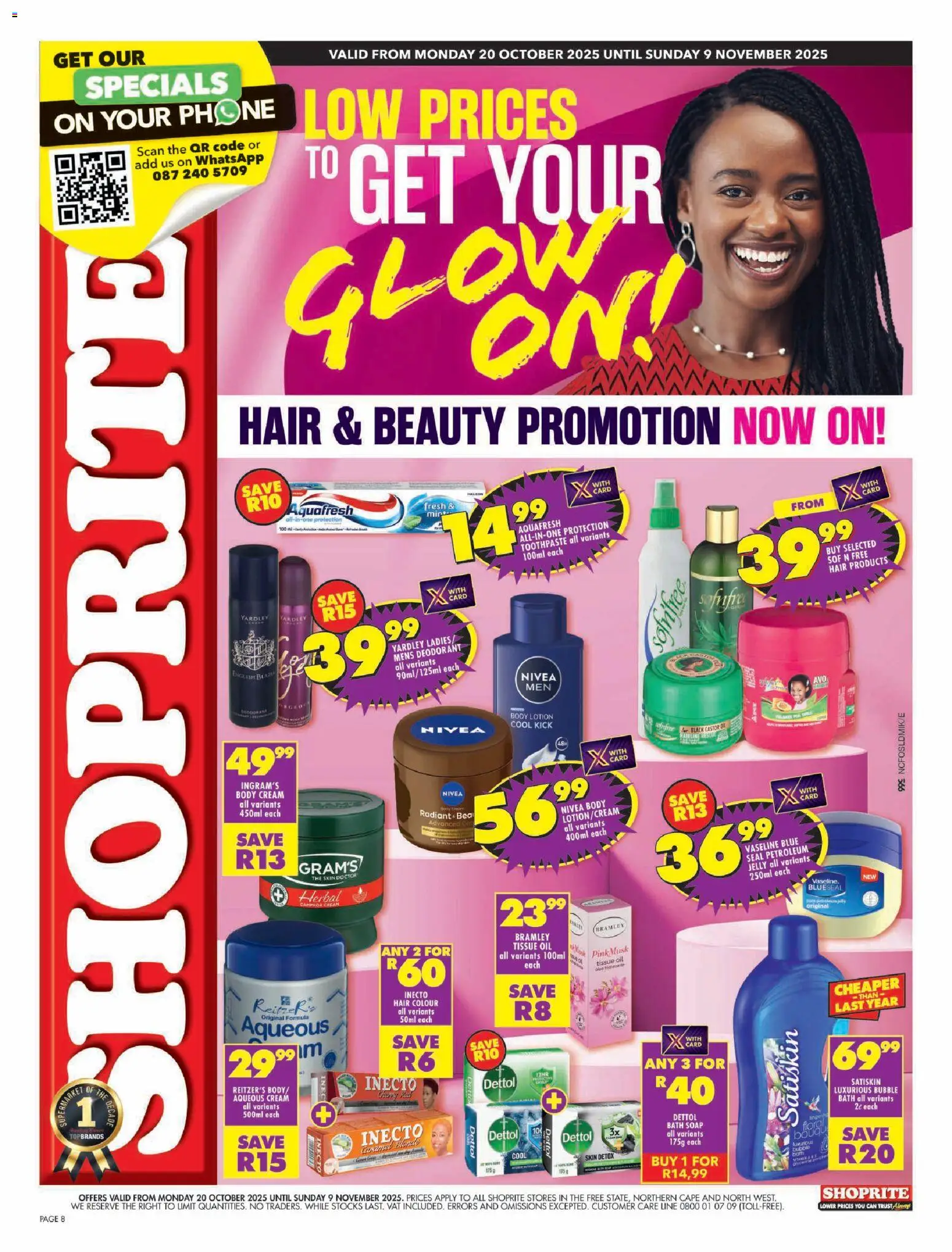 Shoprite Northern Cape - Shoprite Hair and Beauty 20/10 - 09/11/2025 >> Catalogue