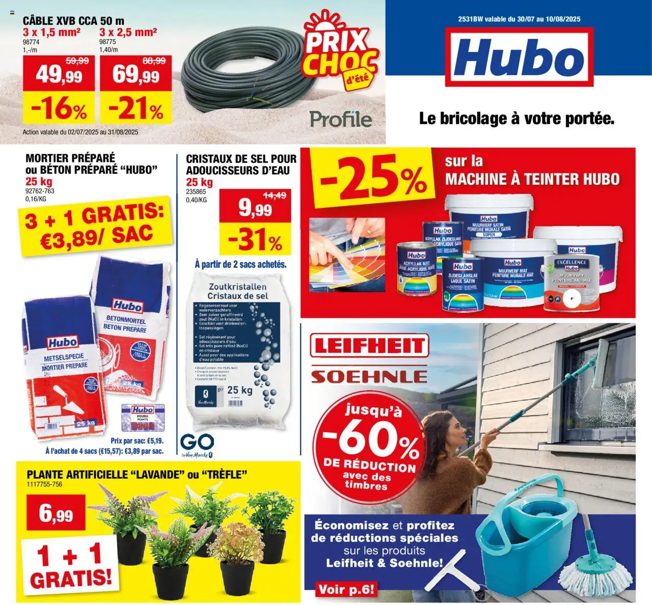 Hubo shop Publicité geldig vanaf 30/07/2025 - Paginanummer 1