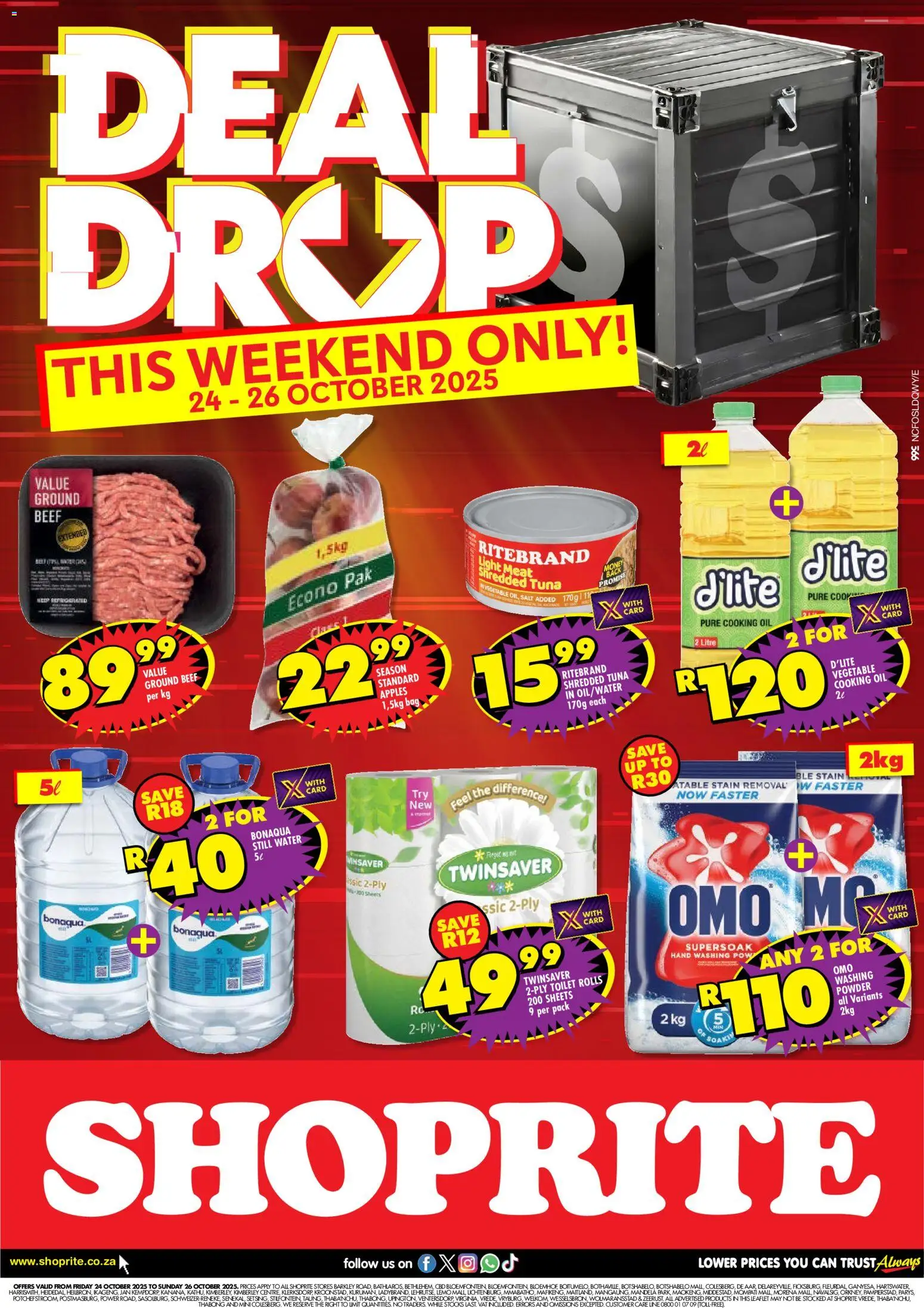 Shoprite Northern Cape - Shoprite Deal Drop 24/10 - 26/10/2025 >> Catalogue