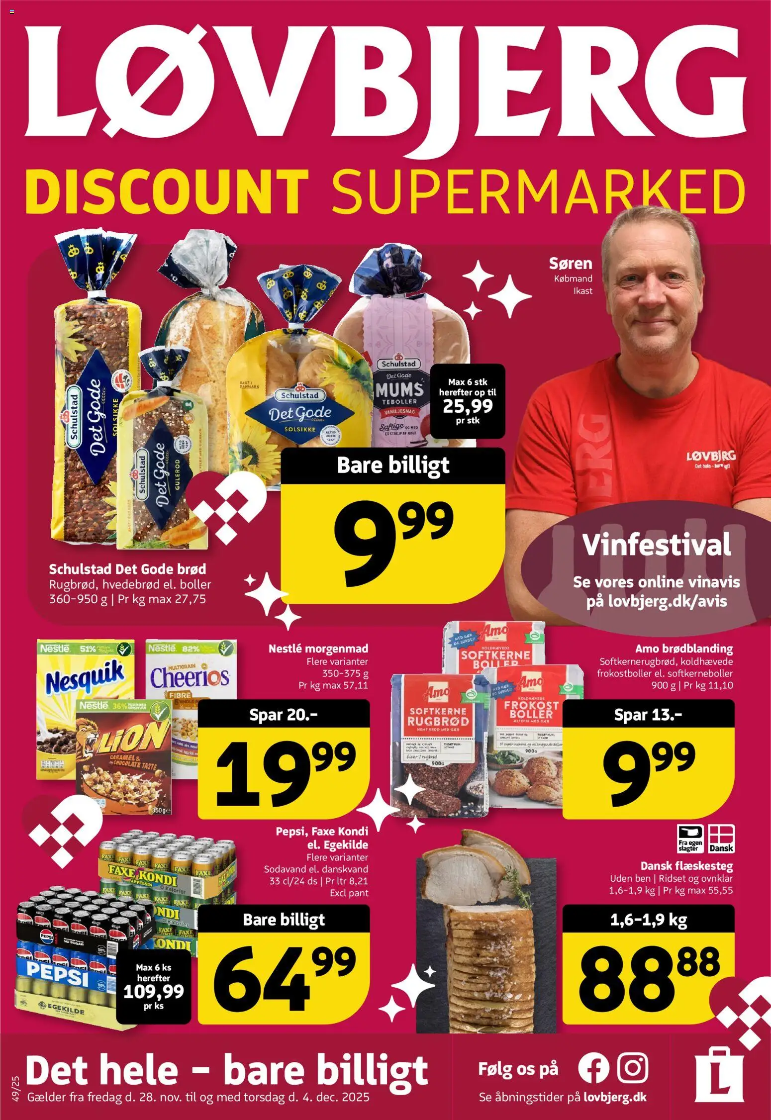 Eksempel på tilbudsavis Tilbudsavis fra butik Løvbjerg gyldig fra 28/11/2025
