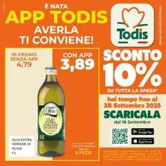 Anteprima dell'opuscolo Volantino Toscana - Umbria dal negozio Todis valido da 18/09/2025