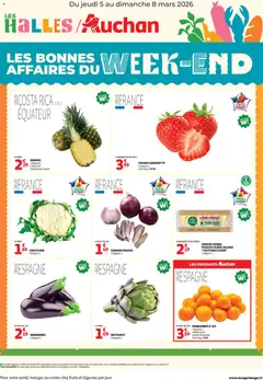 Prévisualisation de Auchan Les bons plans du week-end dans votre hyper du magasin Auchan formulaire valide 05/03/2026