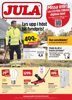 Förhandsgranska reklamblad Aktuella reklamblad Jula från butik Jula gäller från 16/10/2025