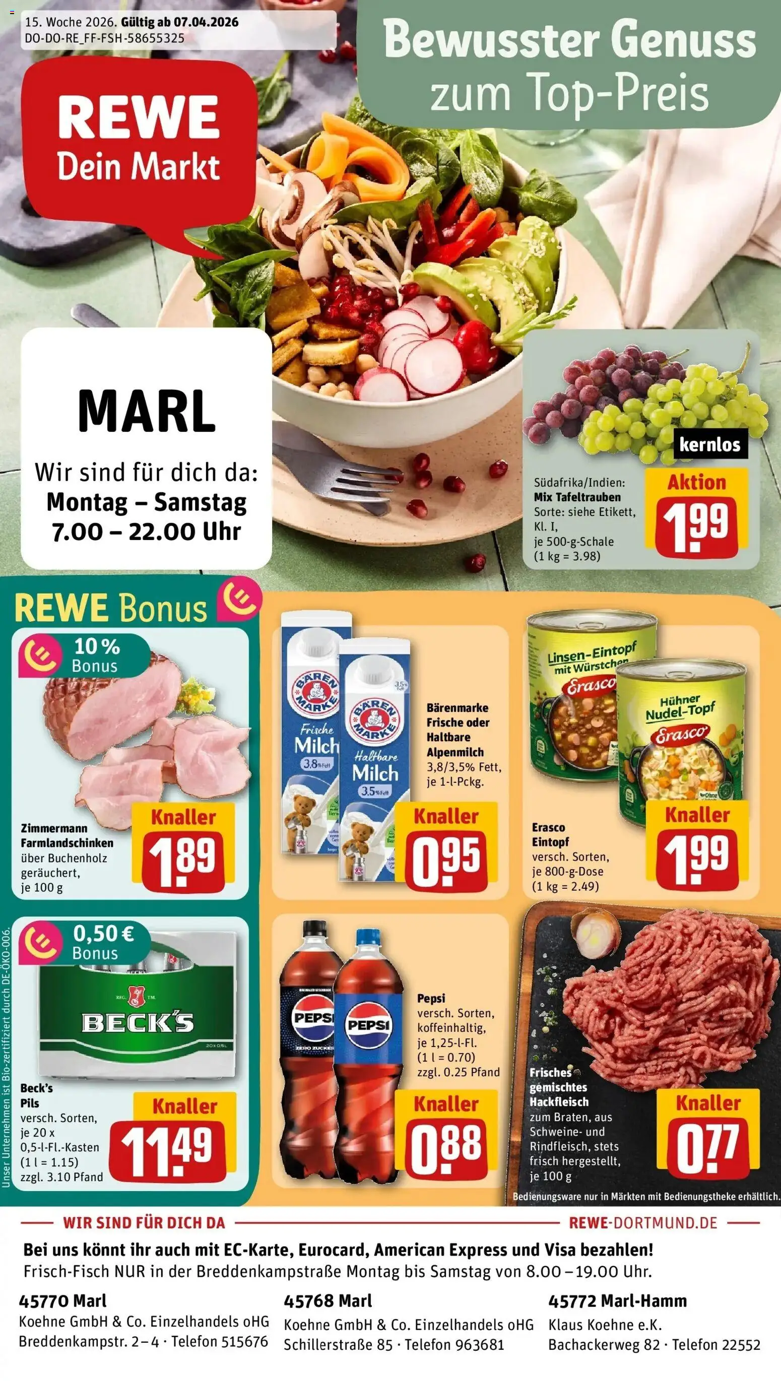 Vorschau von dem Prospekt des Geschäftes Rewe, gültig ab dem 05.04.2026