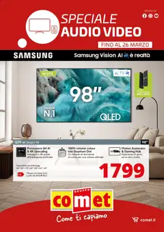 Anteprima dell'opuscolo Comet volantino Samsung Audio - Video dal negozio Comet valido da 26/03/2026