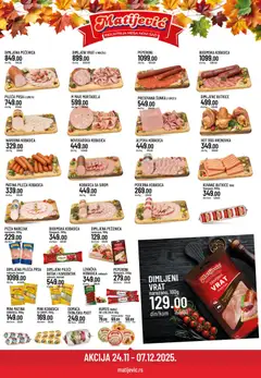 Pregled Matijevic kataloga - važi od 24.11.2025