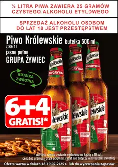Pogląd gazetki "Promocja - Piwo Królewskie 6+4 Gratis" ze sklepu Prim Market ważnej od 18.07.2025