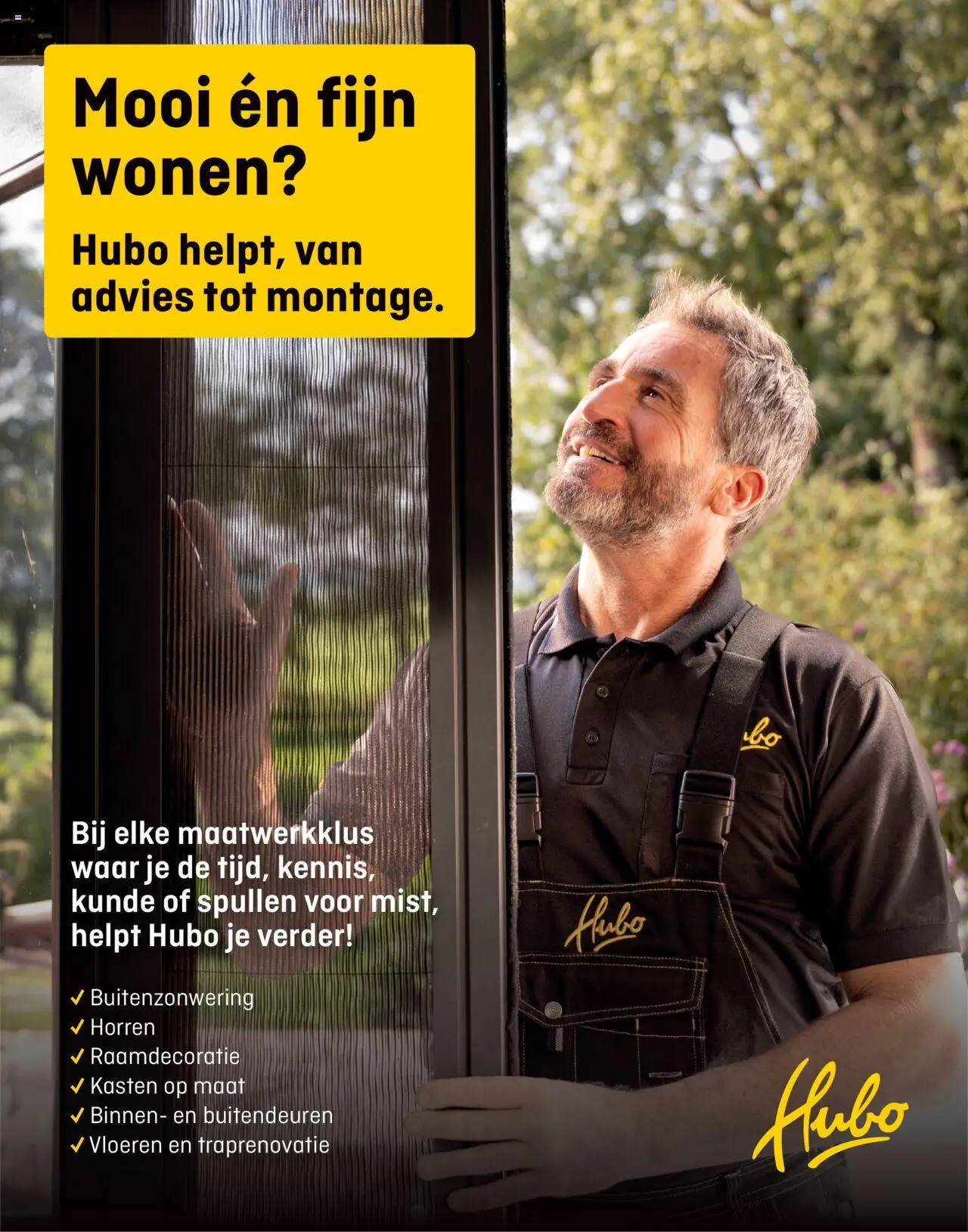 Voorbeeld van Maatwerk folder 2025 van winkel Hubo geldig vanaf 26-05-2025