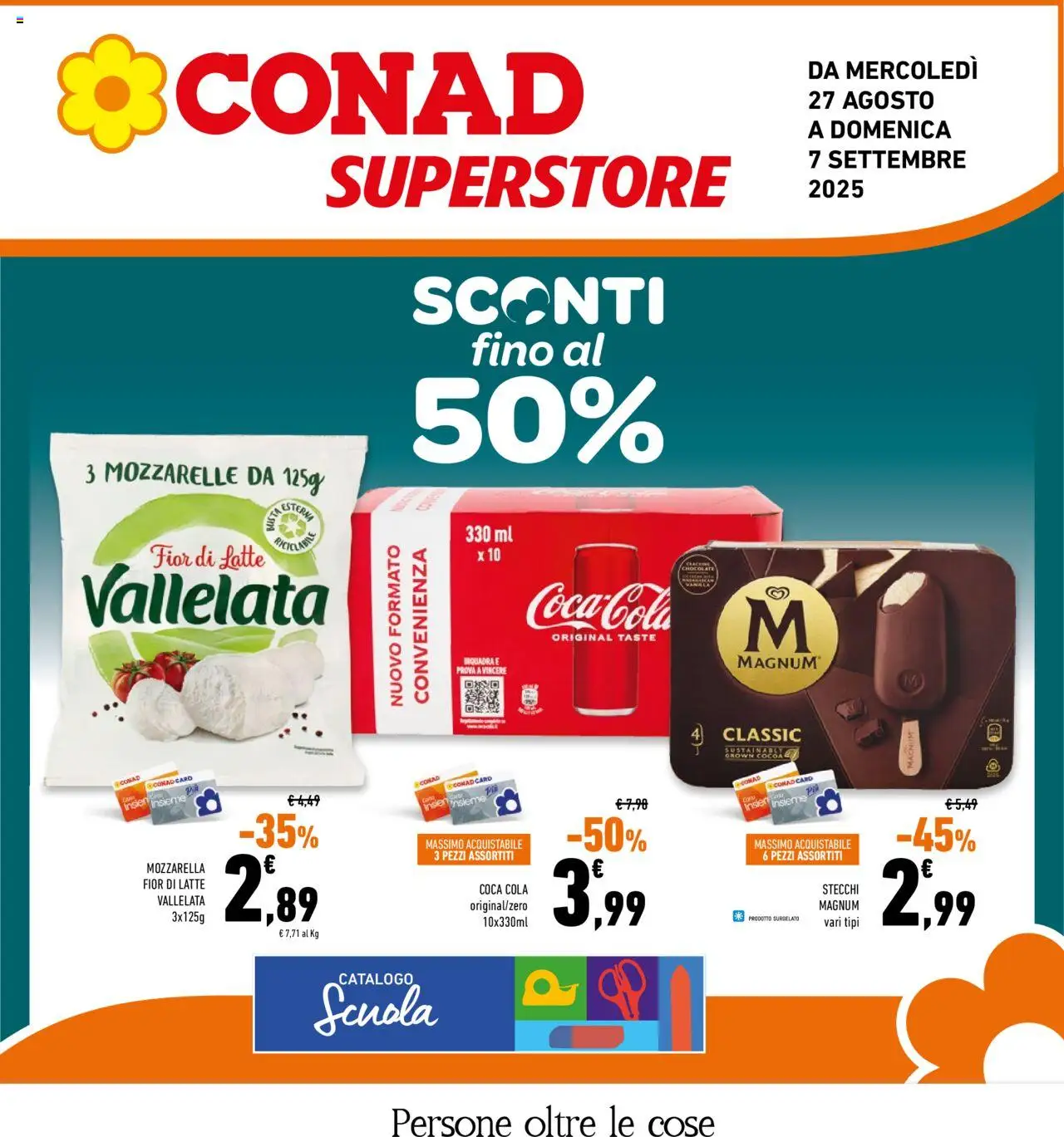 Volantino Conad valido da 27/08/2025 numero di pagina 1