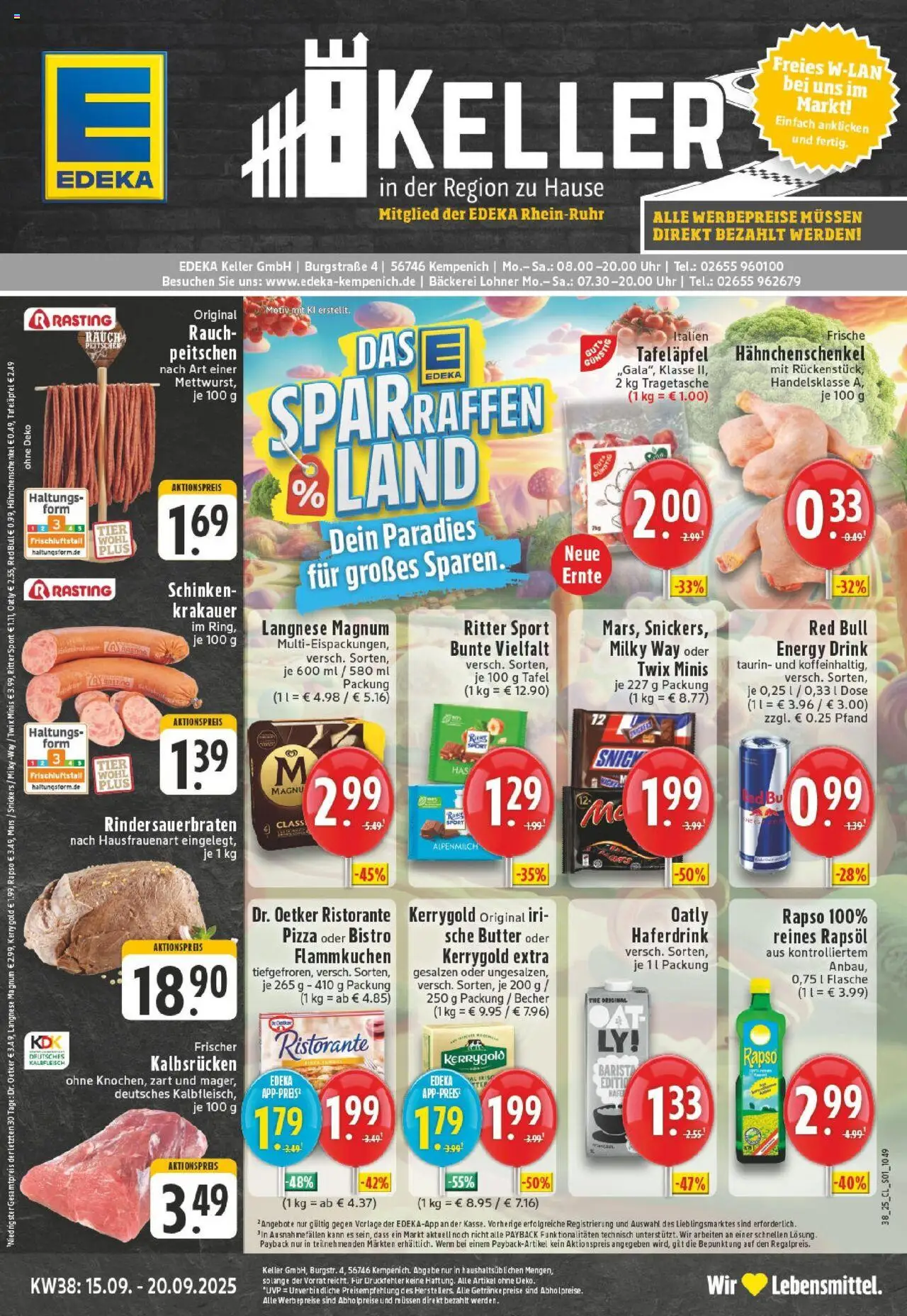 EDEKA Prospekt ab 14.09.2025 - Prospekt Kempenich Online