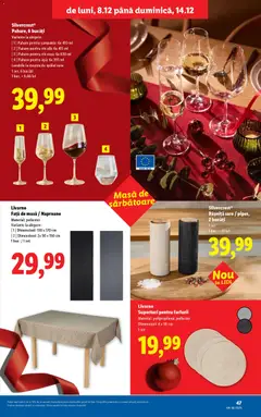 Previzualizarea de cataloage: Lidl Catalog nou valabil de la 08.12.2025 | Pagina: 47