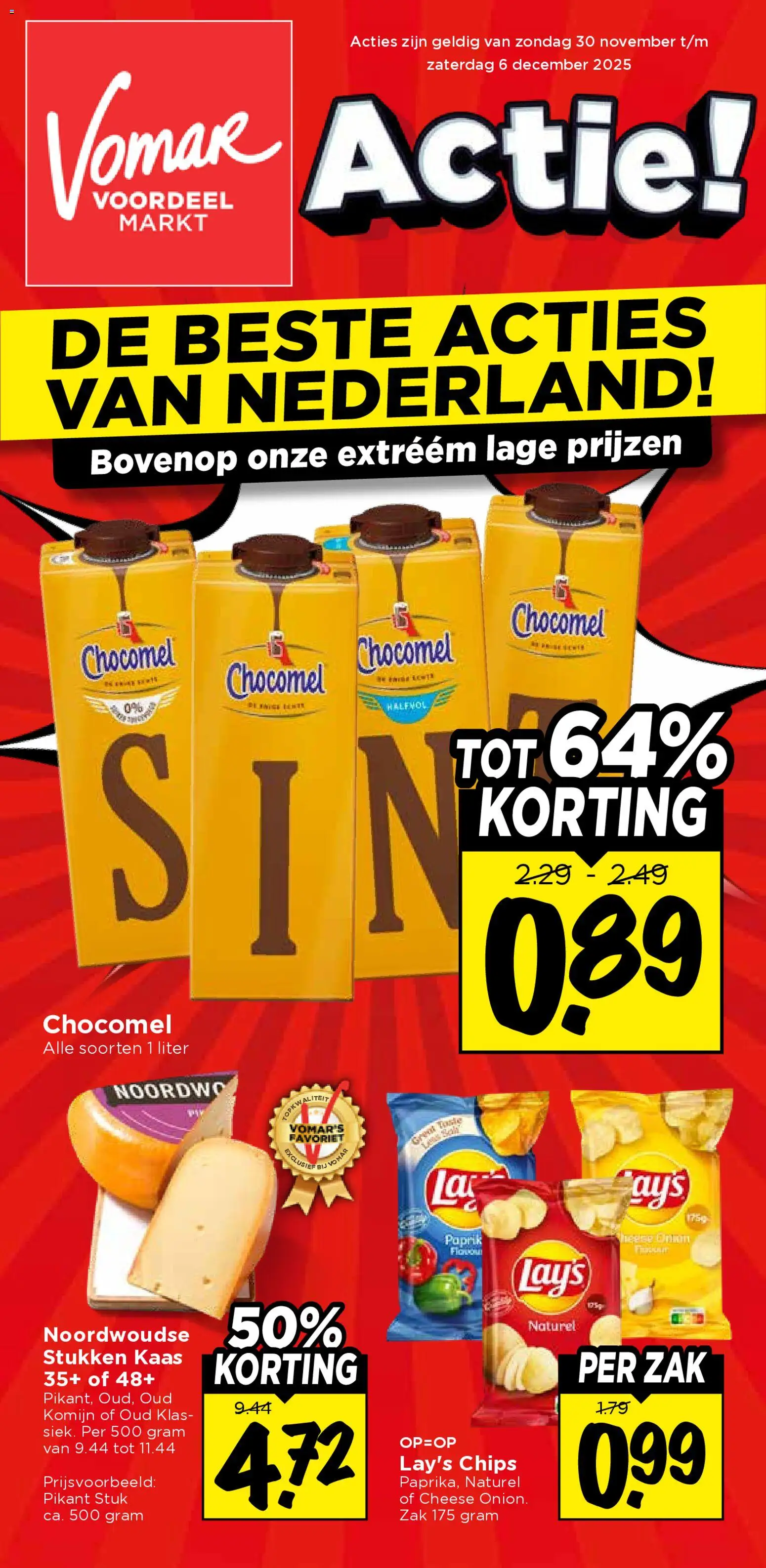 Voorbeeld van Folder van winkel Vomar geldig vanaf 30-11-2025 - Kaas, Chips, Komijn, Zak