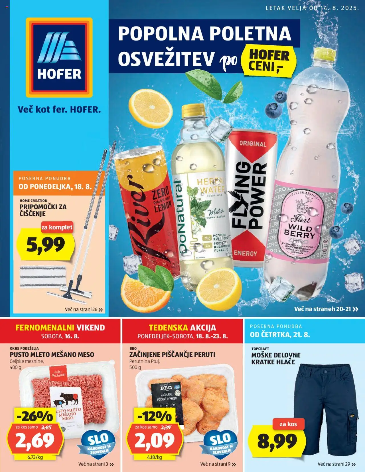 Hofer Katalog od 14.08.2025 - aktualna ponudba - stran 1