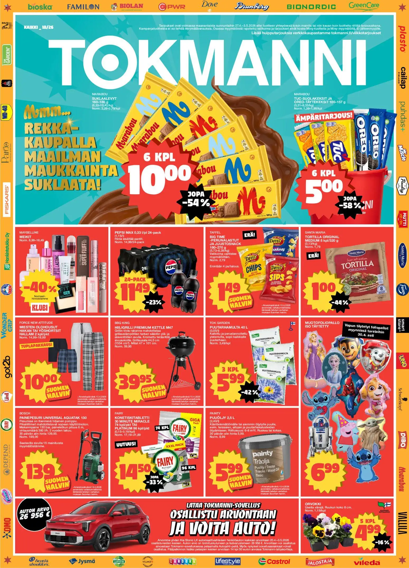 Kaupan Tokmanni Tokmanni tarjoukset esikatselu, voimassa 27/04/2026