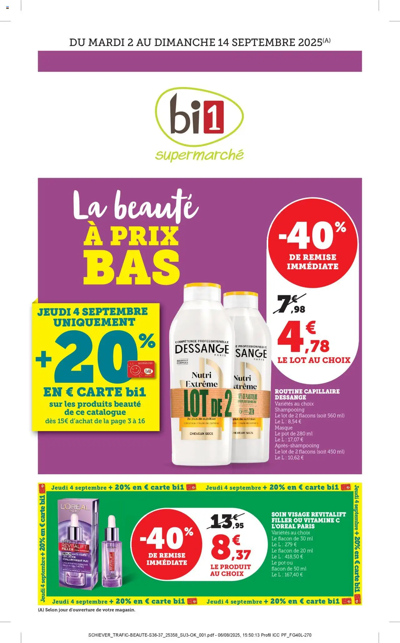 Catalogue de la boutique bi1 valable du 01/09/2025 - Page numéro 1