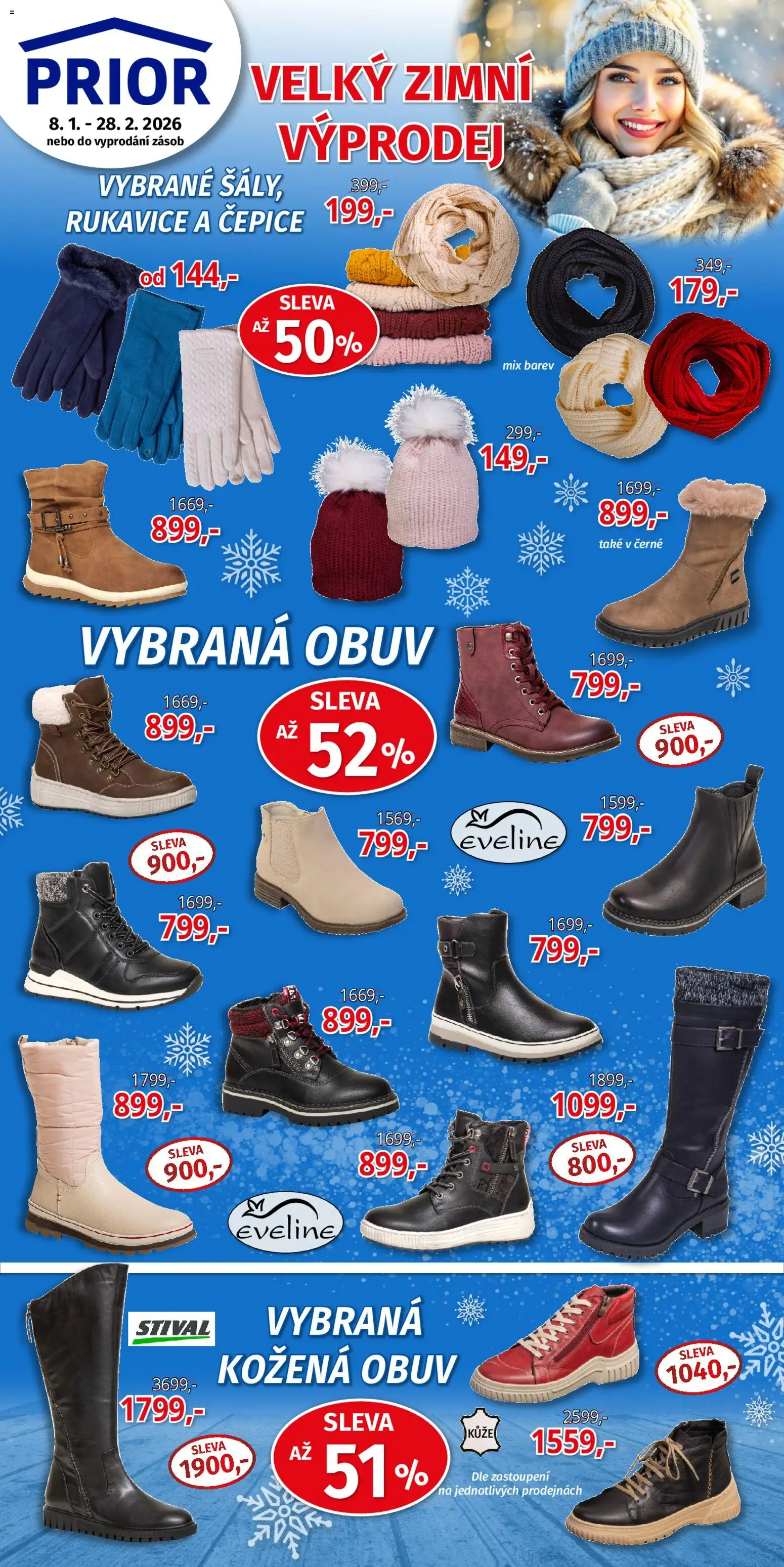 Náhled nabídky: Prior Akční Nabídka Obuvi platný od 08.01.2026