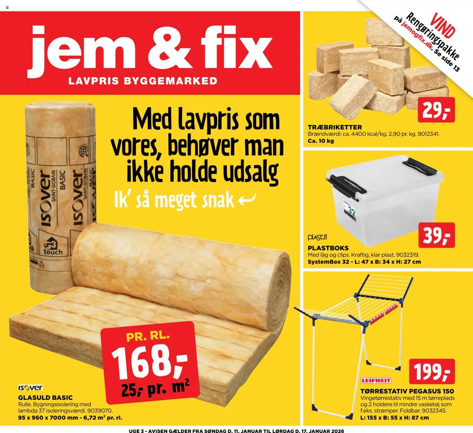 Eksempel på tilbudsavis Tilbudsavis fra butik Jem & fix gyldig fra 11/01/2026