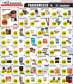 Grossi Toidukaubad kliendilehe eelvaade alates 2026.01.15