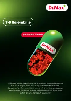 Previzualizarea de cataloage: Dr.Max Black Friday notificarea valabil de la 06.11.2025