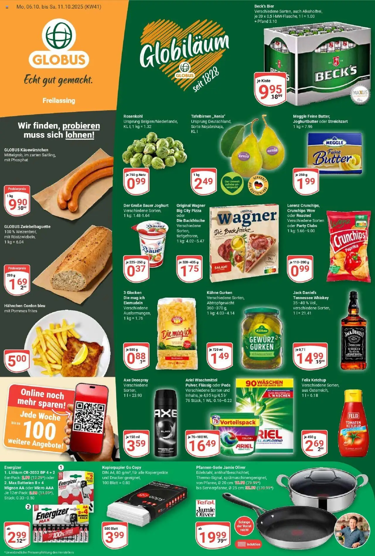 Globus Prospekt ab Montag 06.10.2025 > Prospekt Freilassing	