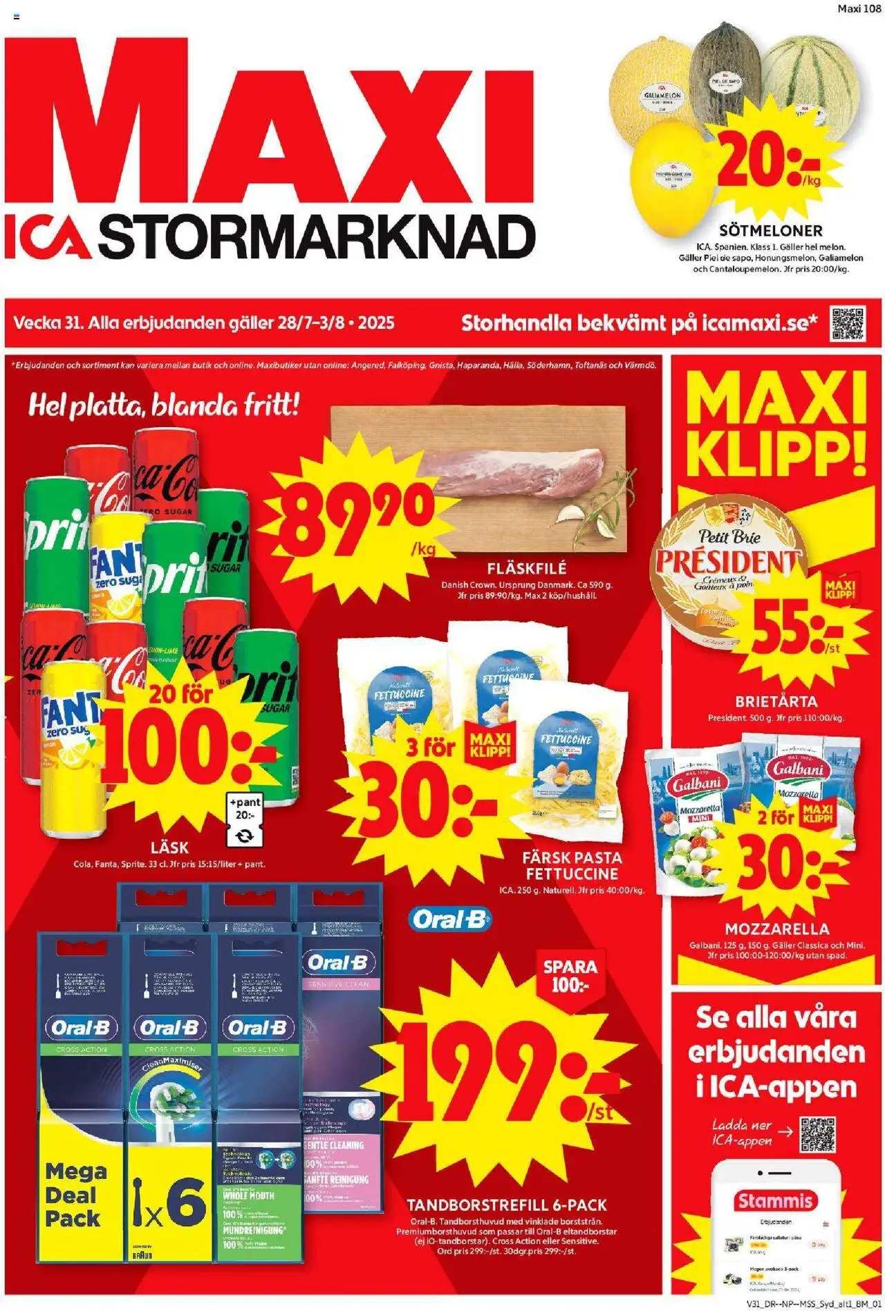 Malmö är giltig 28/07 2025 > Veckans Erbjudanden gäller från 28/07/2025 till 03/08/2025 sidnummer 1