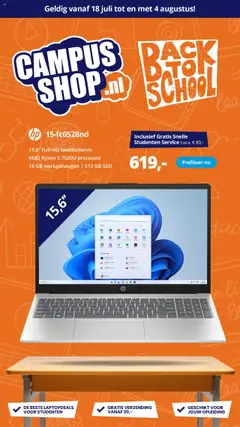 Voorbeeld van Folder - Back to school van winkel Paradigit geldig vanaf 18-07-2025