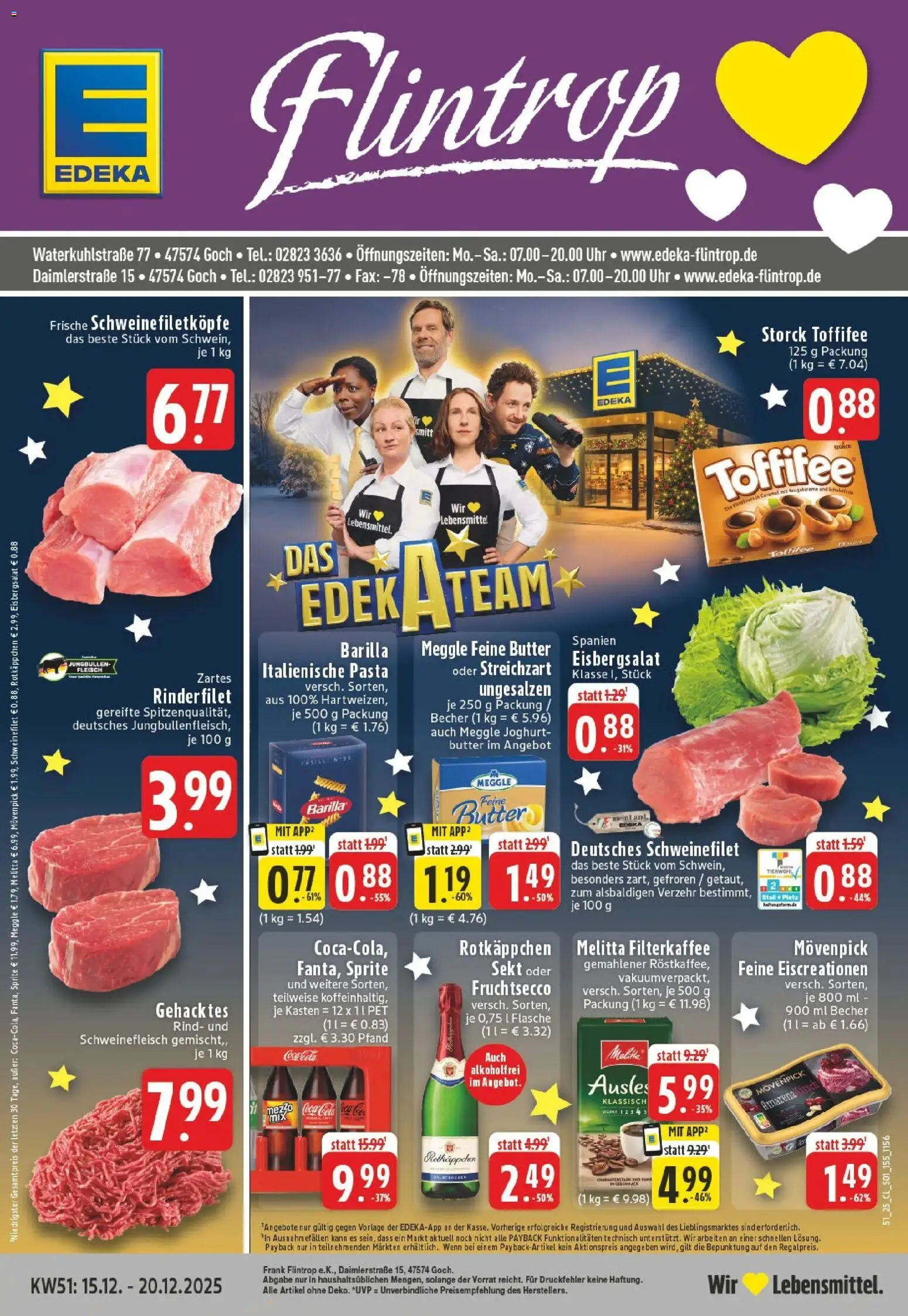 Vorschau von dem Prospekt des Geschäftes Edeka, gültig ab dem 15.12.2025