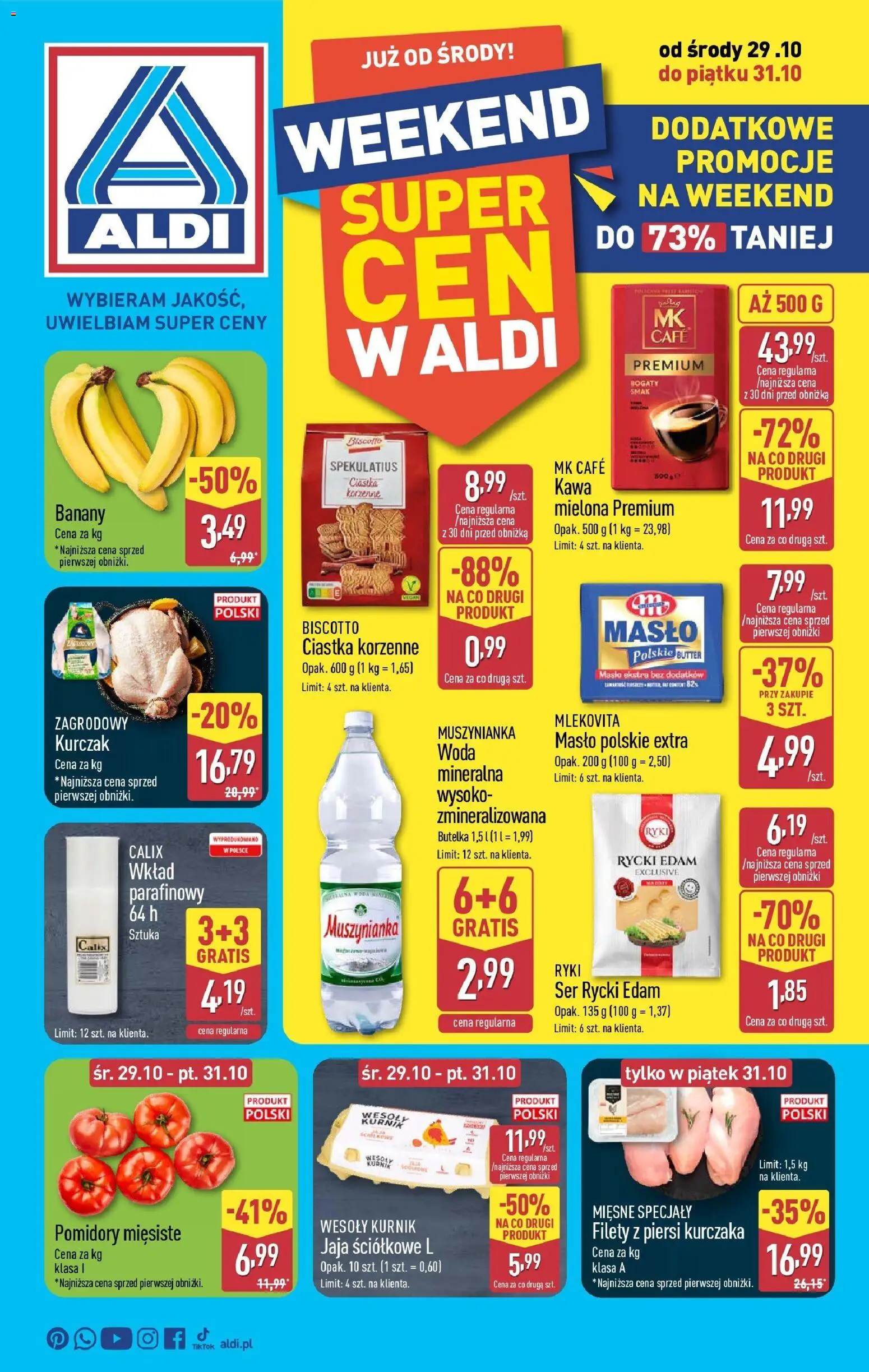 Aldi Okazje na weekend od 29.10.2025 - Nowa Gazetka - Numer strony 1