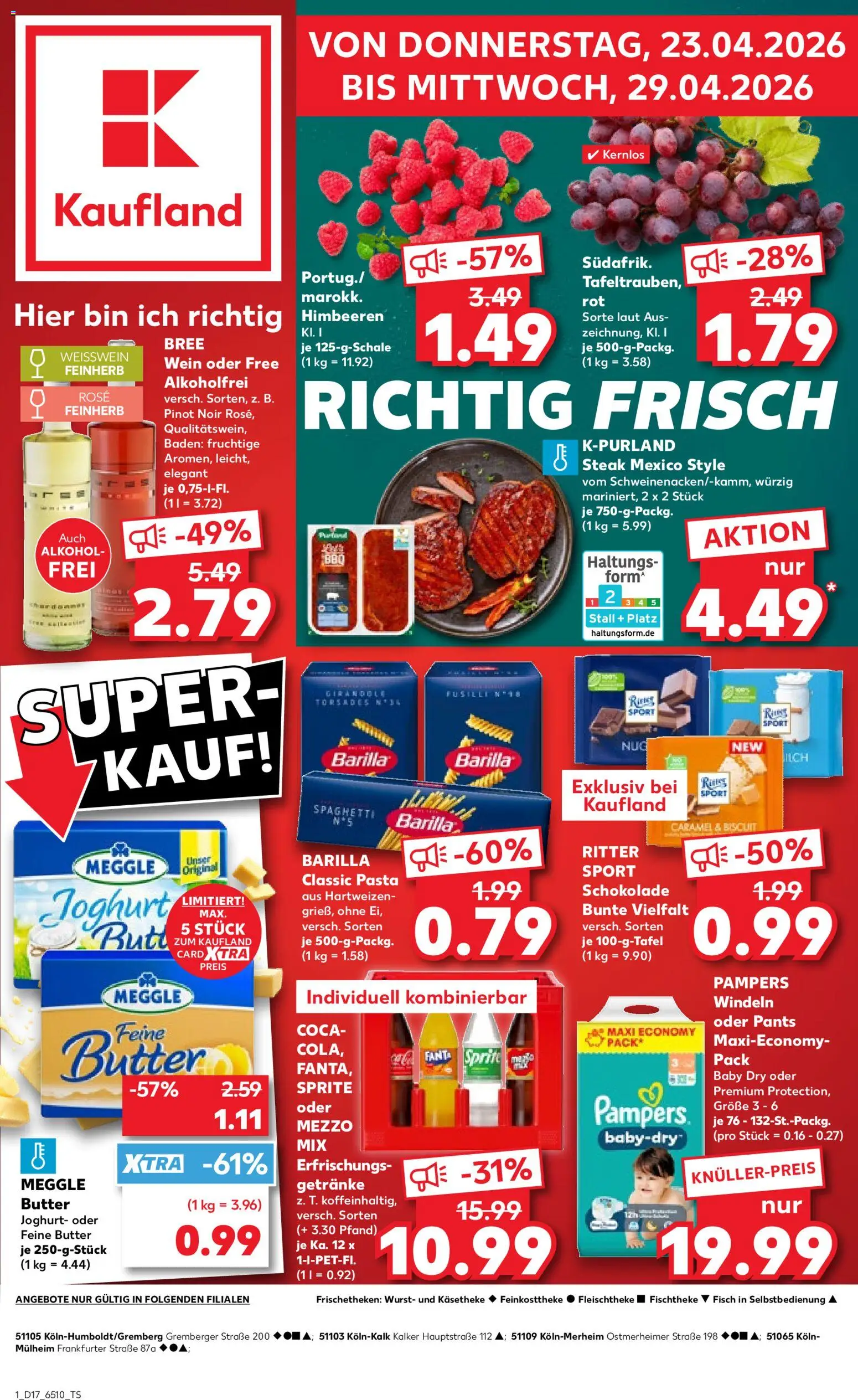 Voorbeeld van Kaufland DE - DE Folder Köln van winkel Kaufland DE geldig vanaf 23-04-2026