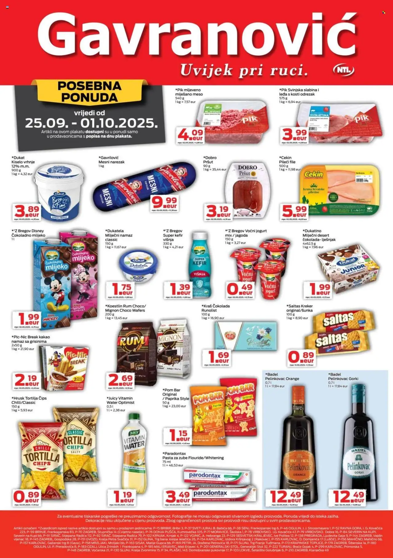 Gavranović aktualni Katalog vrijedi od 25.09.2025 - tjedna akcija broj stranice 1