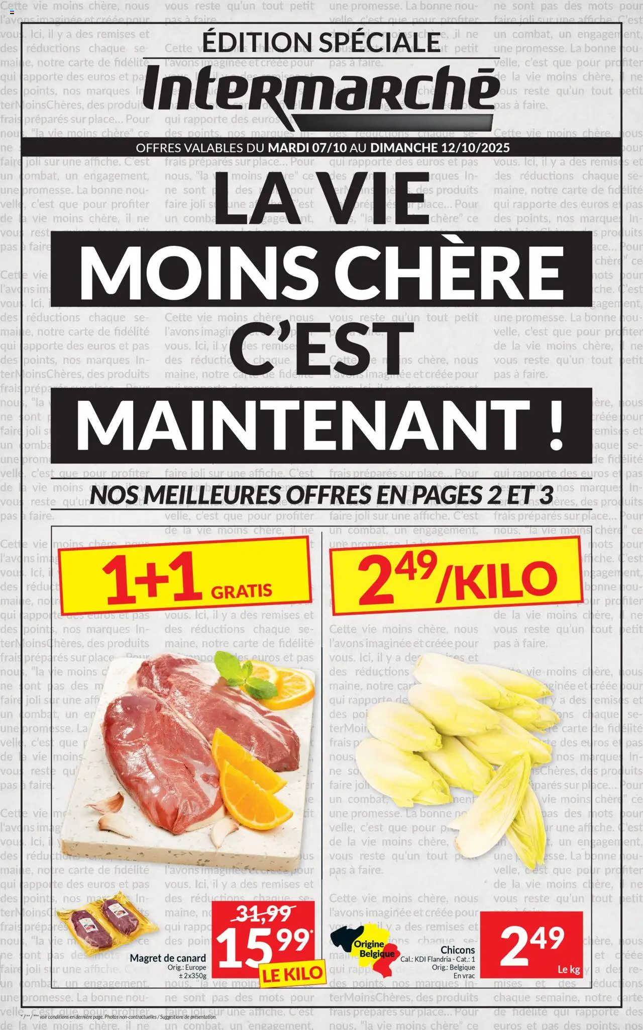 Intermarché shop Folder de la semaine 41 geldig vanaf 07/10/2025 - Paginanummer 1