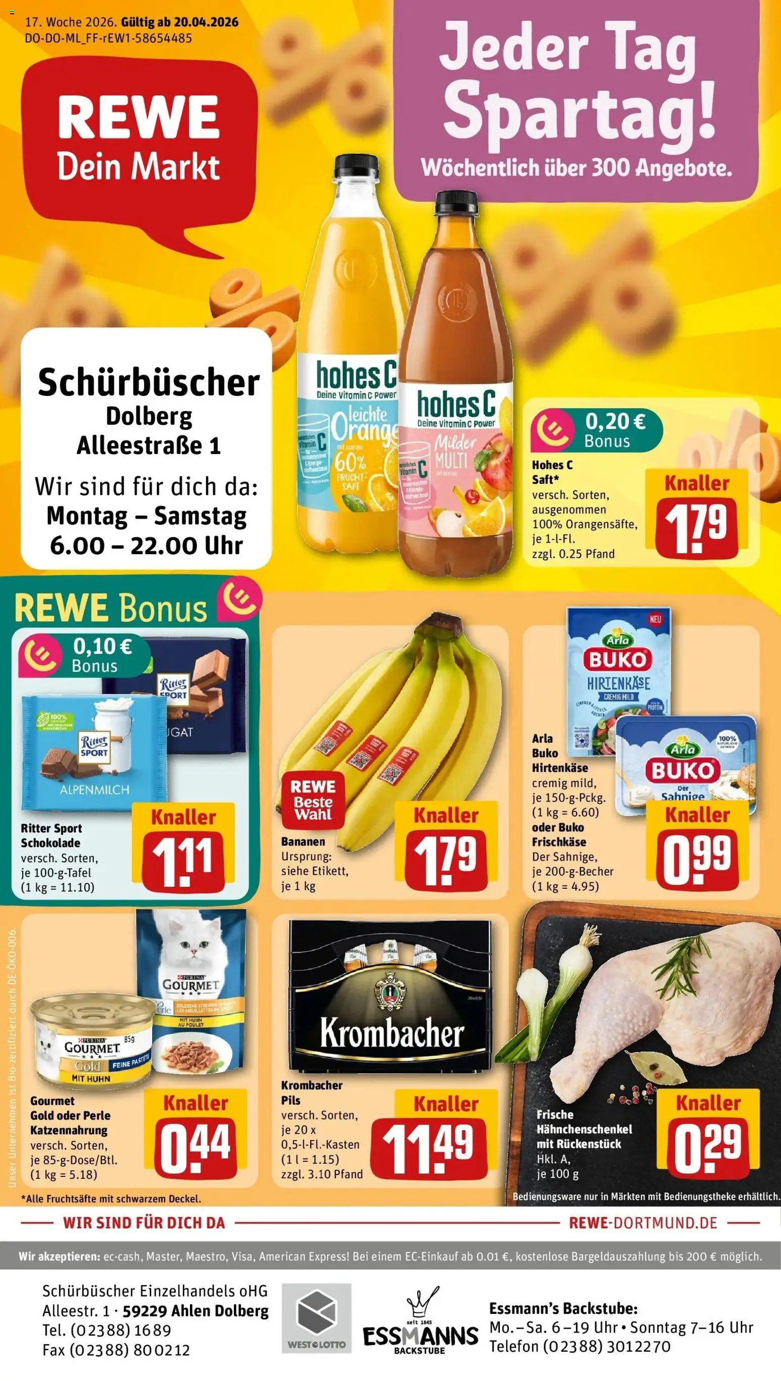 Vorschau von dem Prospekt des Geschäftes Rewe, gültig ab dem 20.04.2026