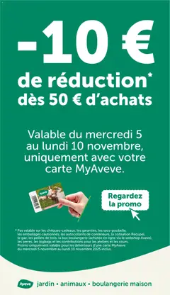 Prévisualisation de Publicité du magasin Aveve formulaire valide 05/11/2025