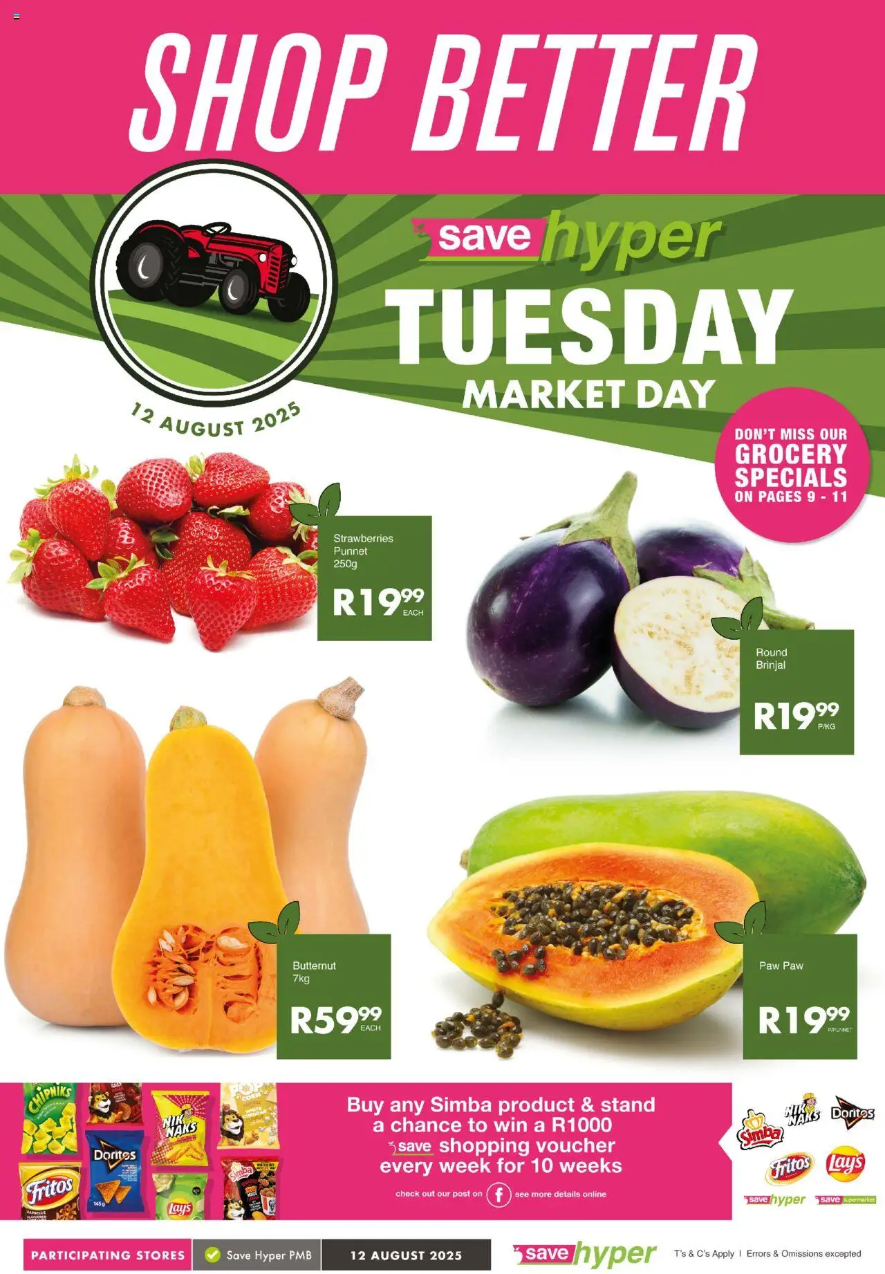 Save Market Day from 12/08 - 12/08/2025 > Promotions - Strawberries, Corn, Cheddar