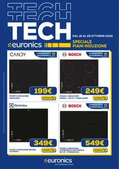 Anteprima dell'opuscolo Volantino Piani Induzione dal negozio Euronics valido da 16/10/2025