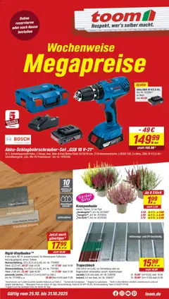 Vorschau von dem Prospekt des Geschäftes Toom Baumarkt, gültig ab dem 25.10.2025