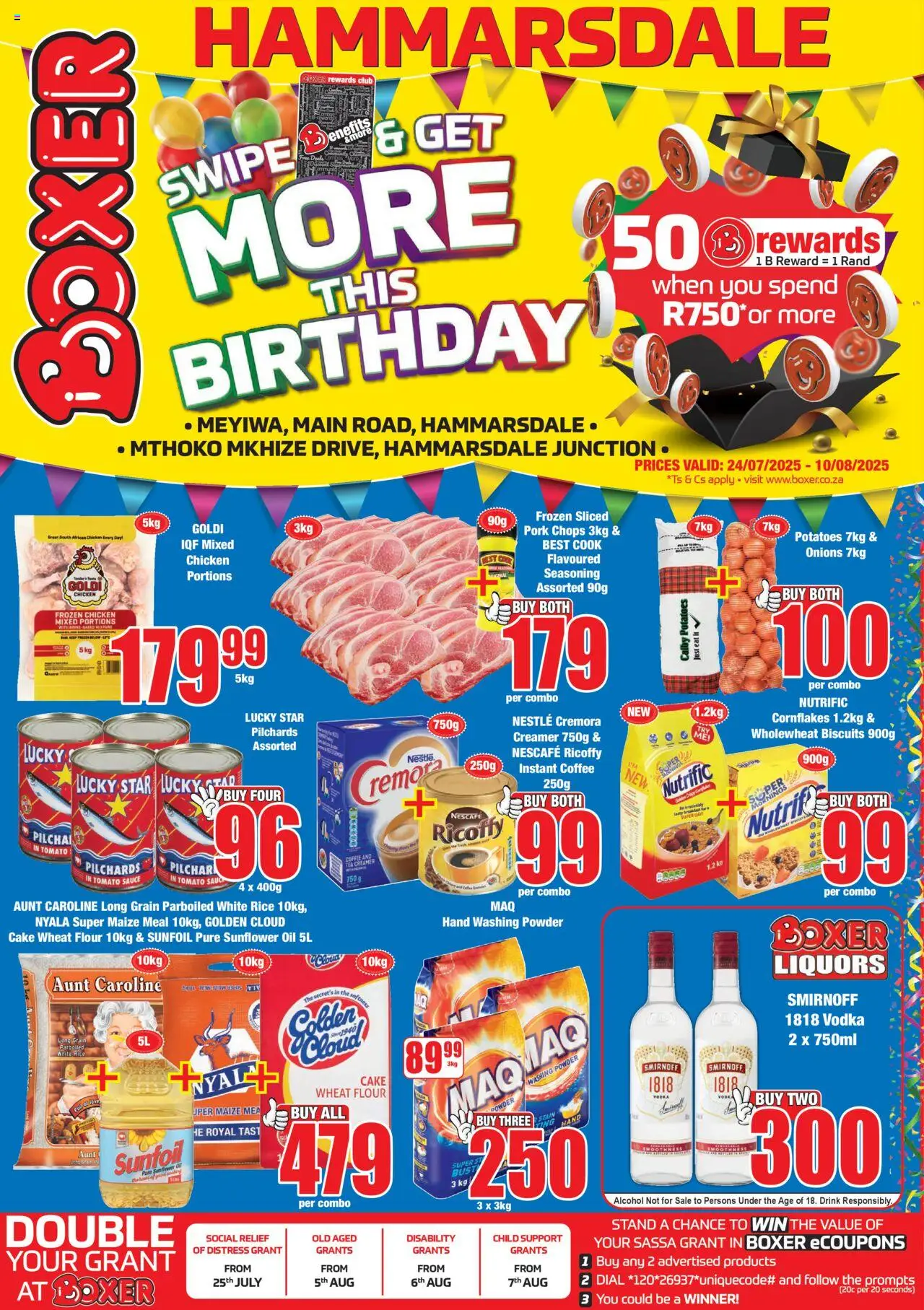 Boxer KwaZulu-Natal - Hammersdale Specials from 24/07 - 10/08/2025 > Promotions