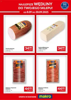 Pogląd gazetki "Wędliny" ze sklepu Makro ważnej od 08.09.2025