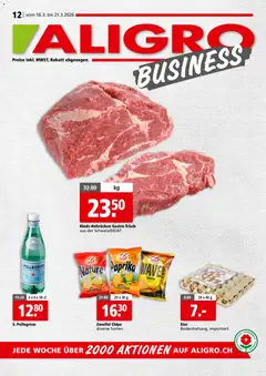 Vorschau des Merkblatts Aligro aktionen Business Chavannes, Matran, Genf, Sitten vom Shop Aligro gültig von 16.03.2026 bis 21.03.2026
