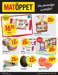 Förhandsgranska reklamblad Aktuella reklamblad Matöppet från butik Matöppet gäller från 16/02/2026