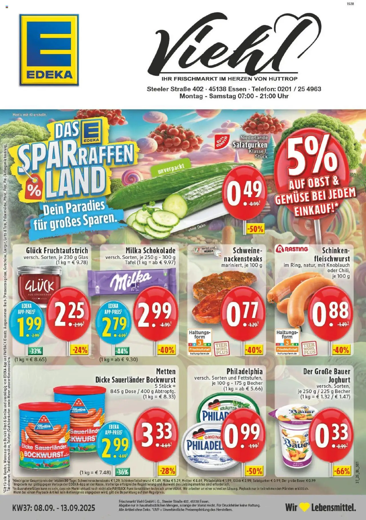 EDEKA Prospekt ab 07.09.2025 - Prospekt Essen Online