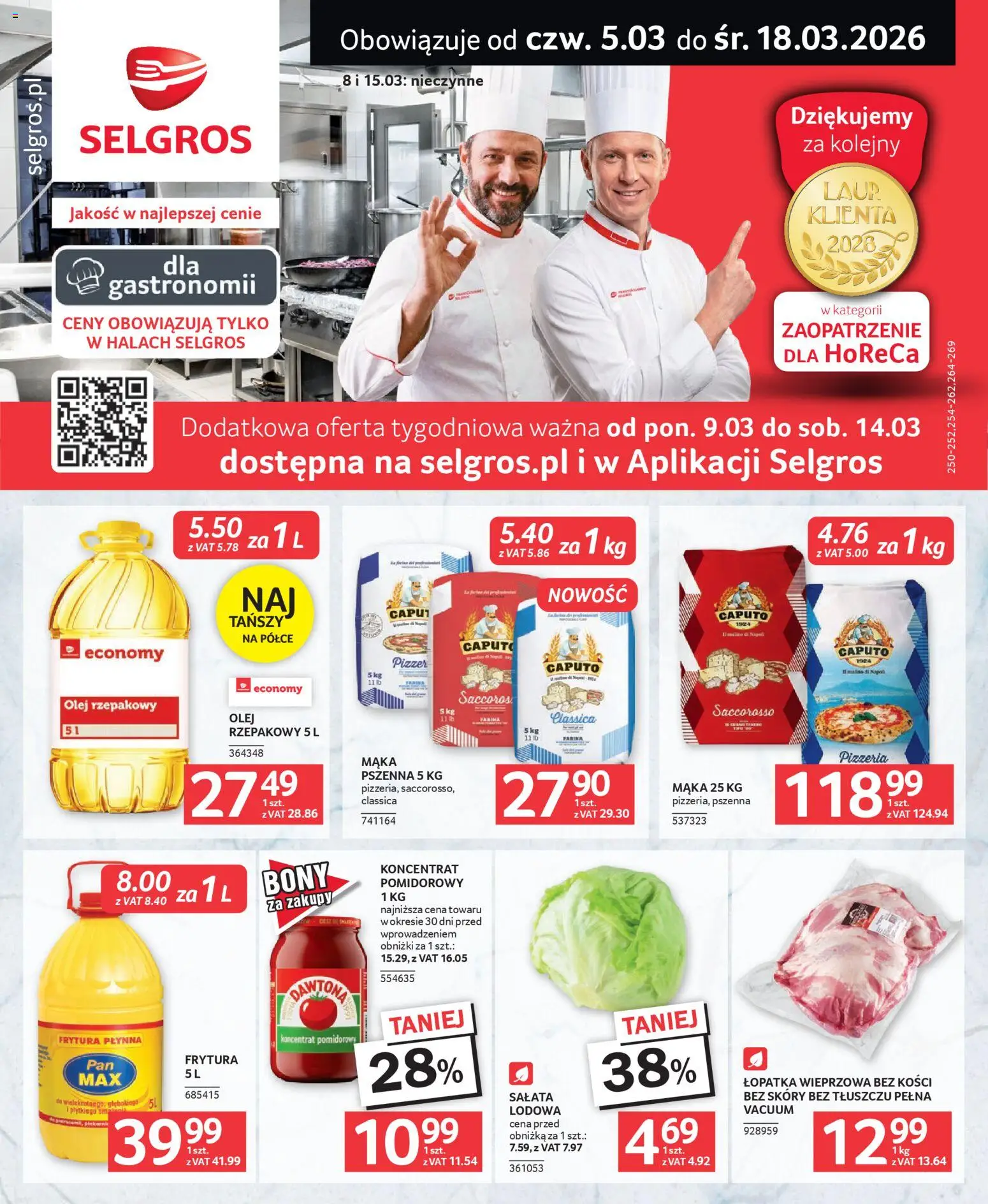 Pogląd gazetki "Selgros cash&carry gazetka - Oferta dla gastronomii" ze sklepu Selgros cash&carry ważnej od 05.03.2026