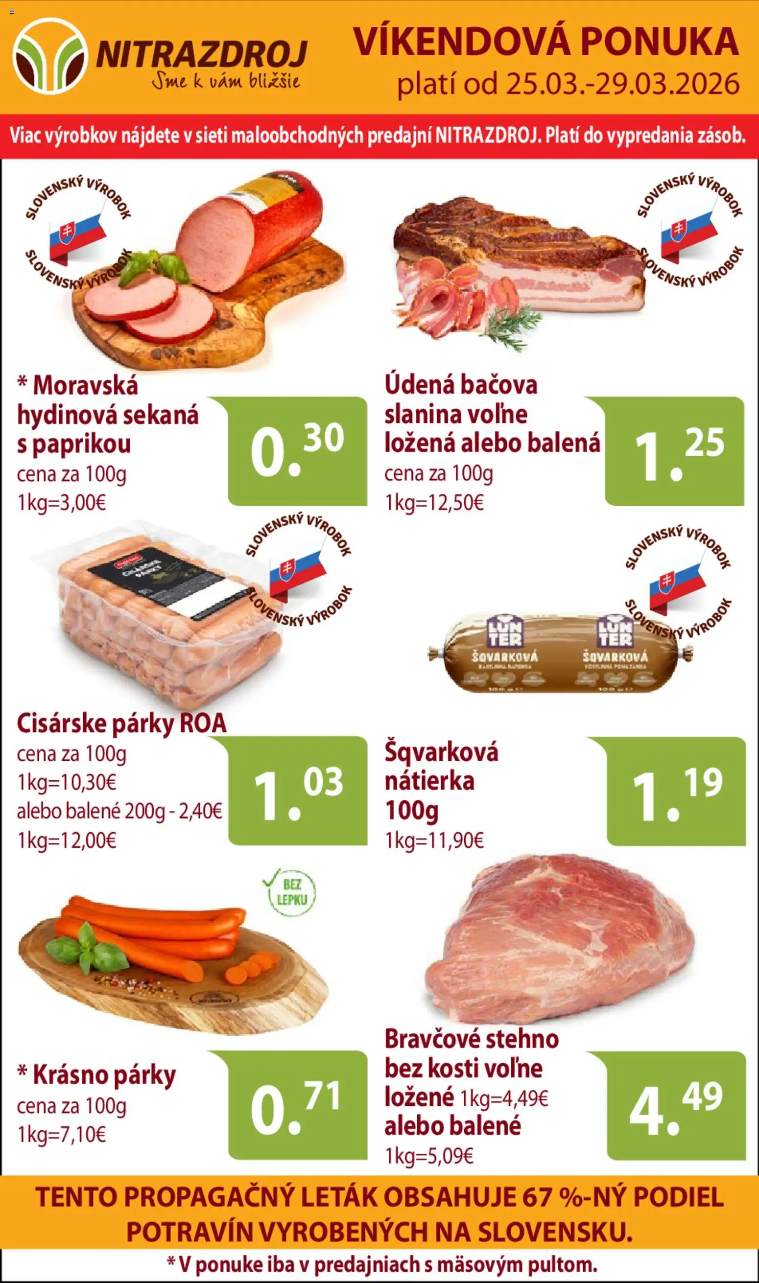 Náhľad Nitrazdroj letáku platného od 25.03.2026