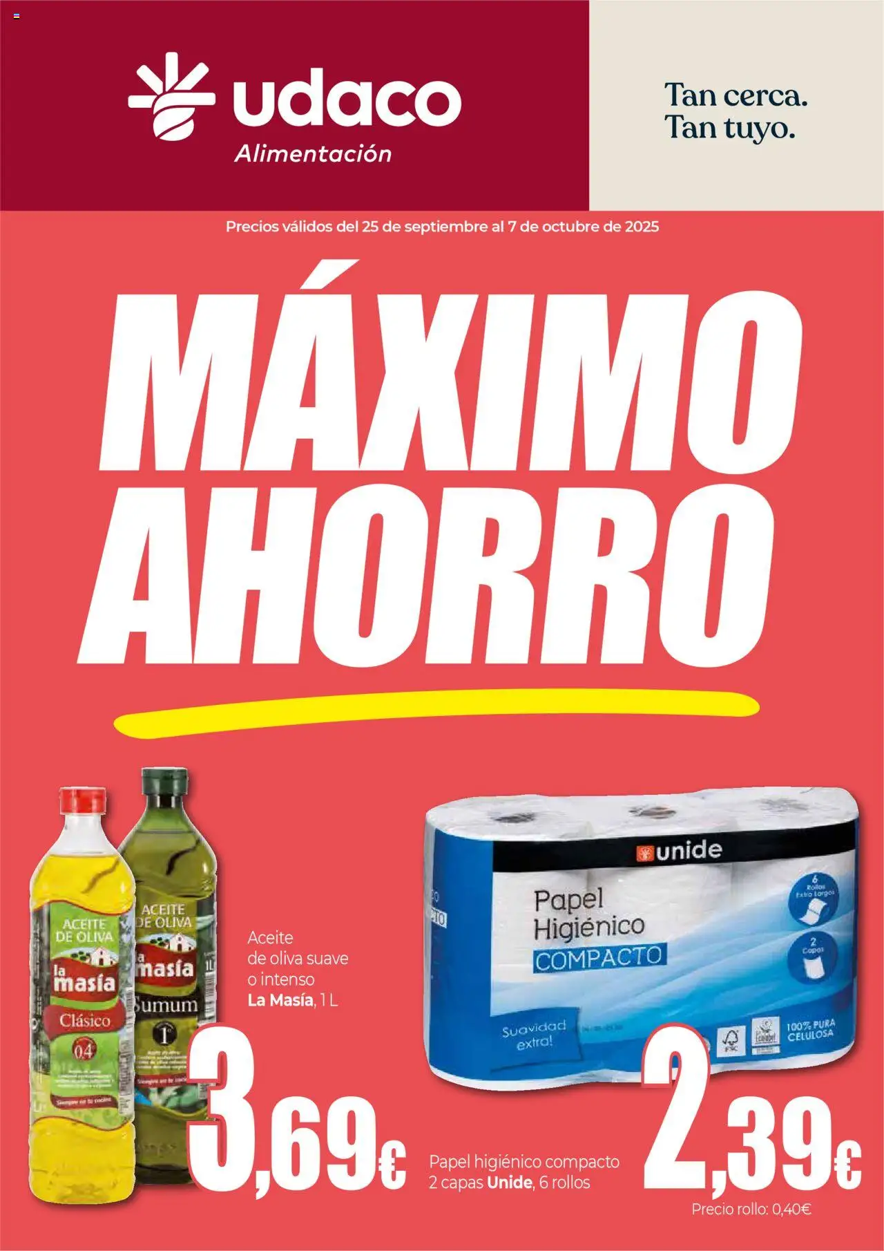 Unide Máximo Ahorro > 25/09 - 07/10/2025 > Ofertas