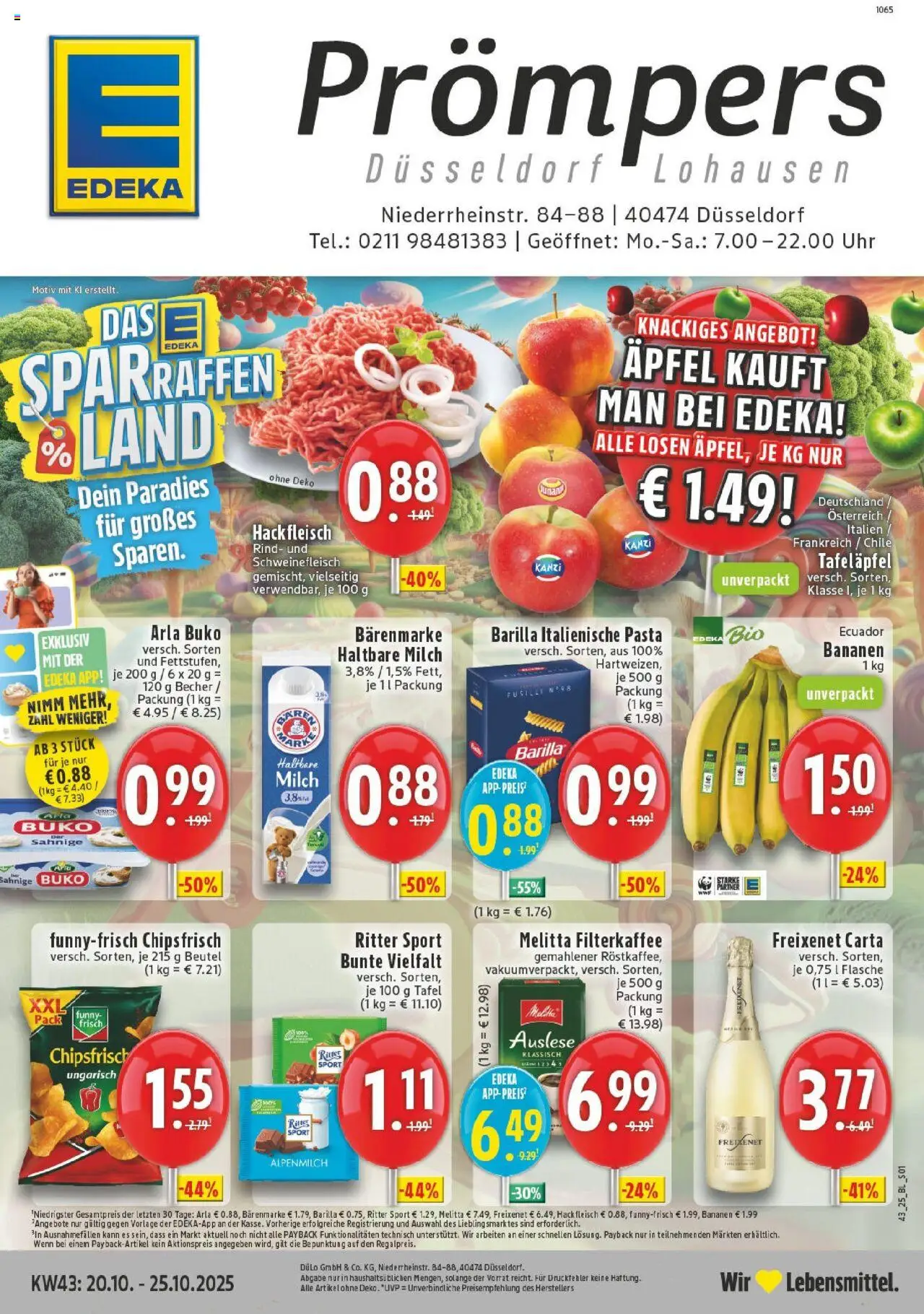EDEKA Prospekt ab 20.10.2025 - Prospekt Düsseldorf Online