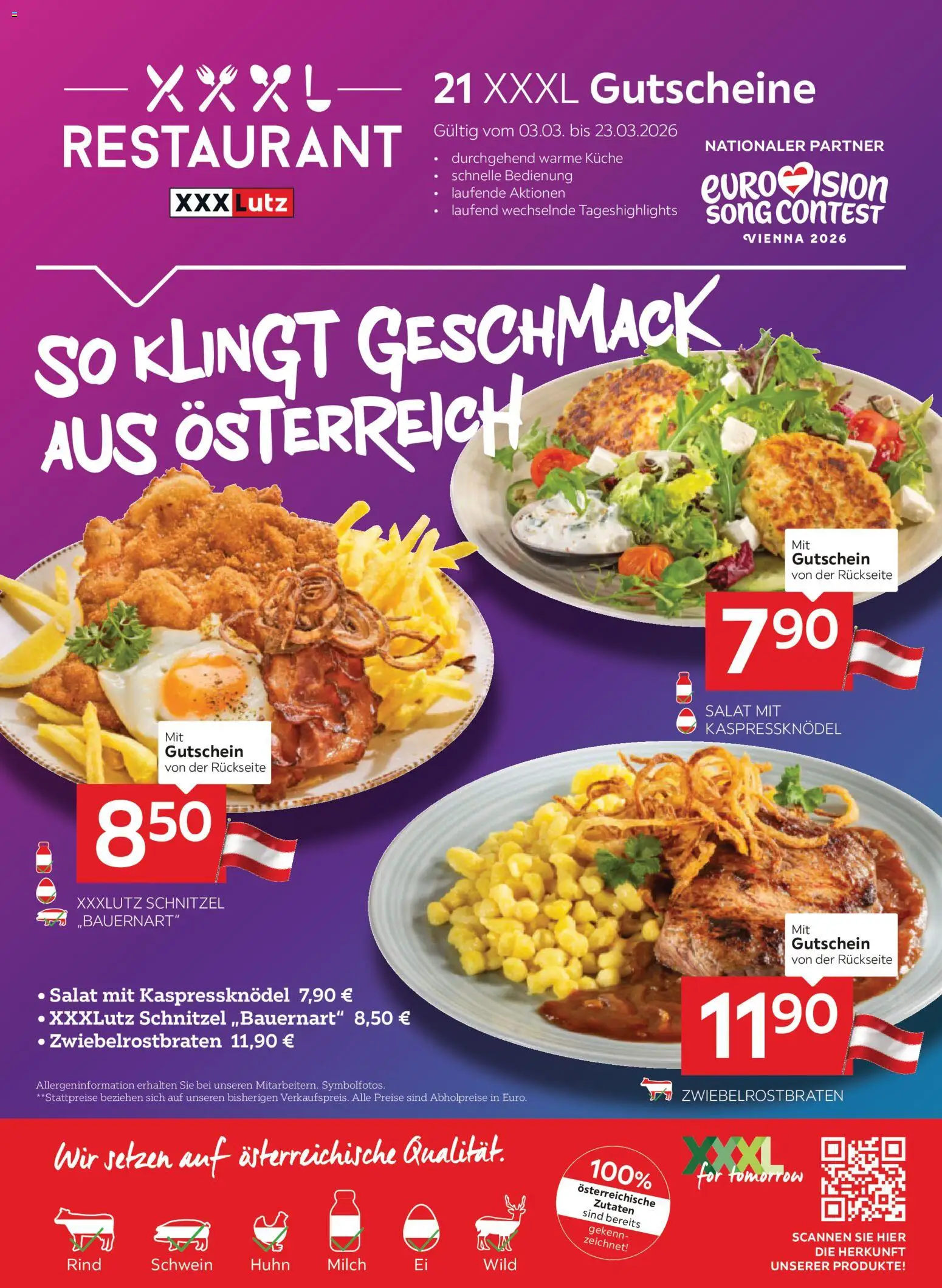 Vorschau der Angebote: XXXLutz XXXLutz Restaurant gültig ab 03.03.2026