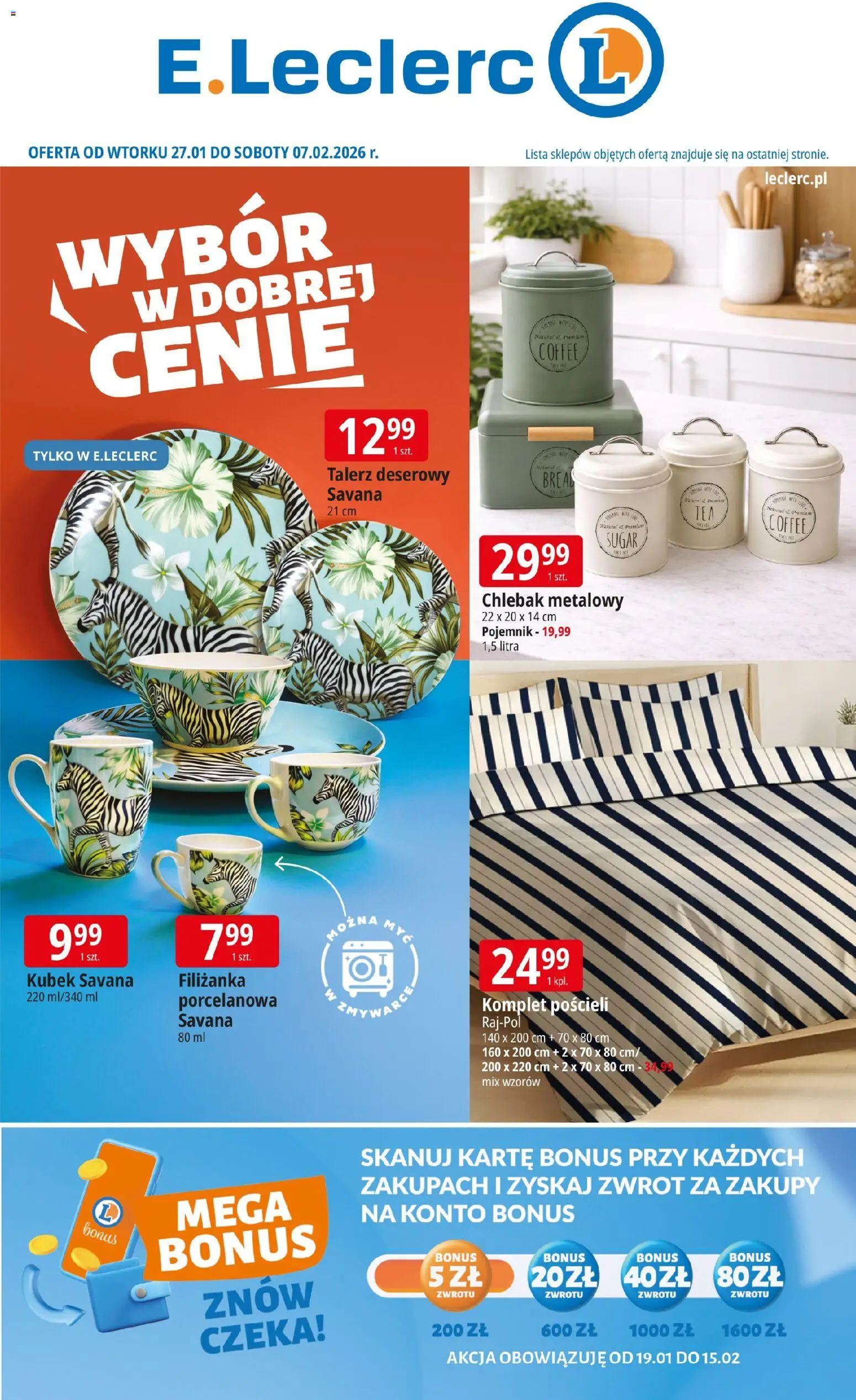 Pogląd gazetki "Elbląg" ze sklepu E.Leclerc ważnej od 27.01.2026