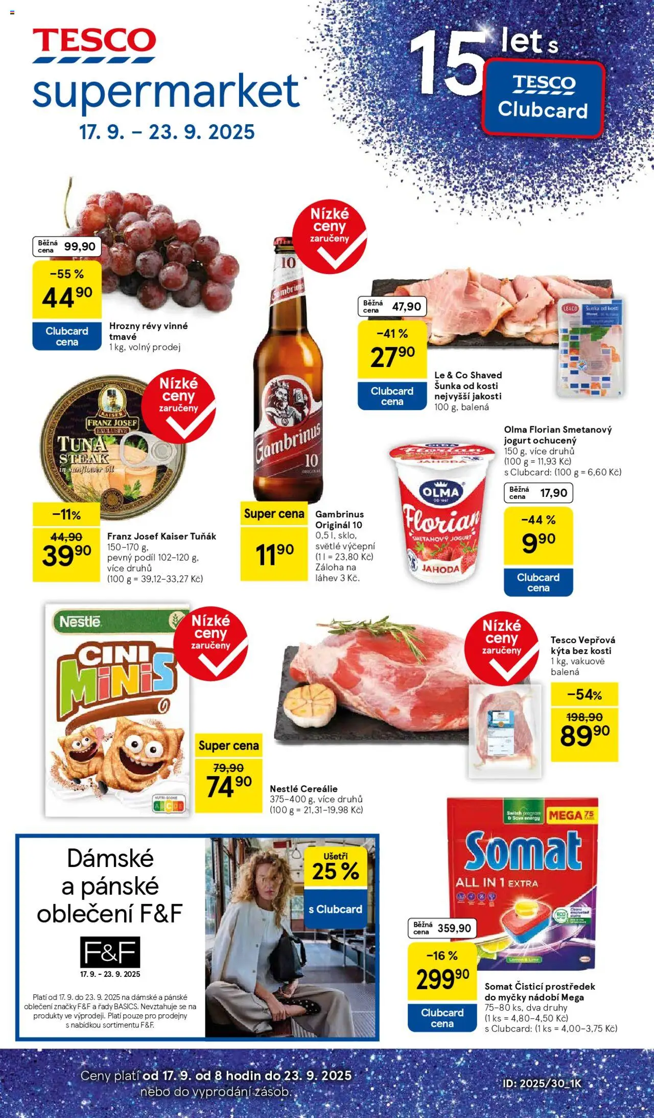  TESCO leták od 17.09.2025 - Akční "Supermarket" leták