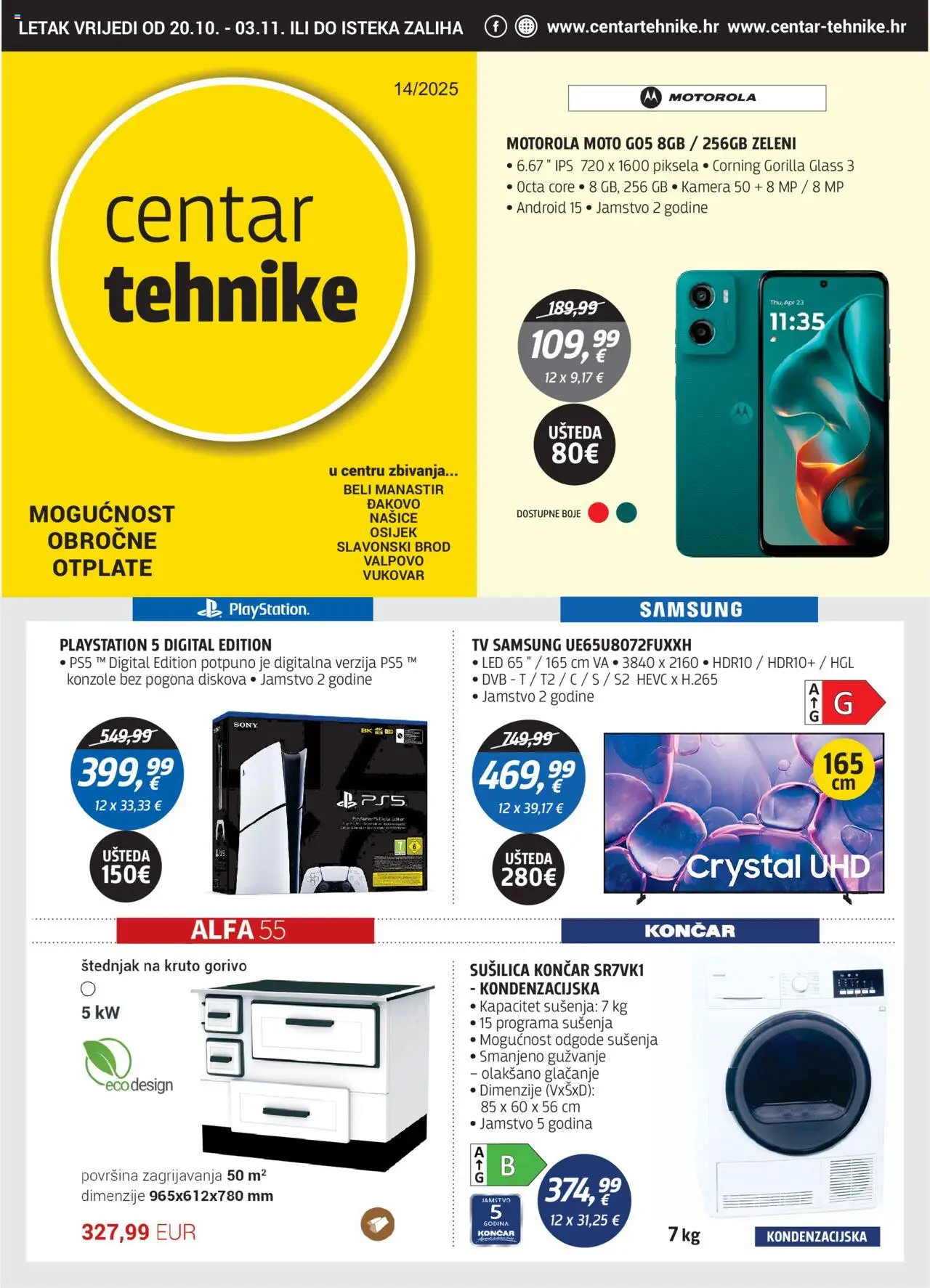 Centar Tehnike aktualni Katalog vrijedi od 20.10.2025 - tjedna akcija broj stranice 1