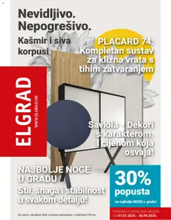 Pregled letka Katalog trgovine Elgrad vrijedi od 07.07.2025